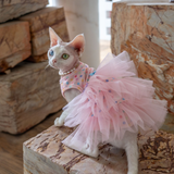 Fairy Mesh Layered Dress - Dot Pink