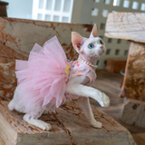 Fairy Mesh Layered Dress - Dot Pink